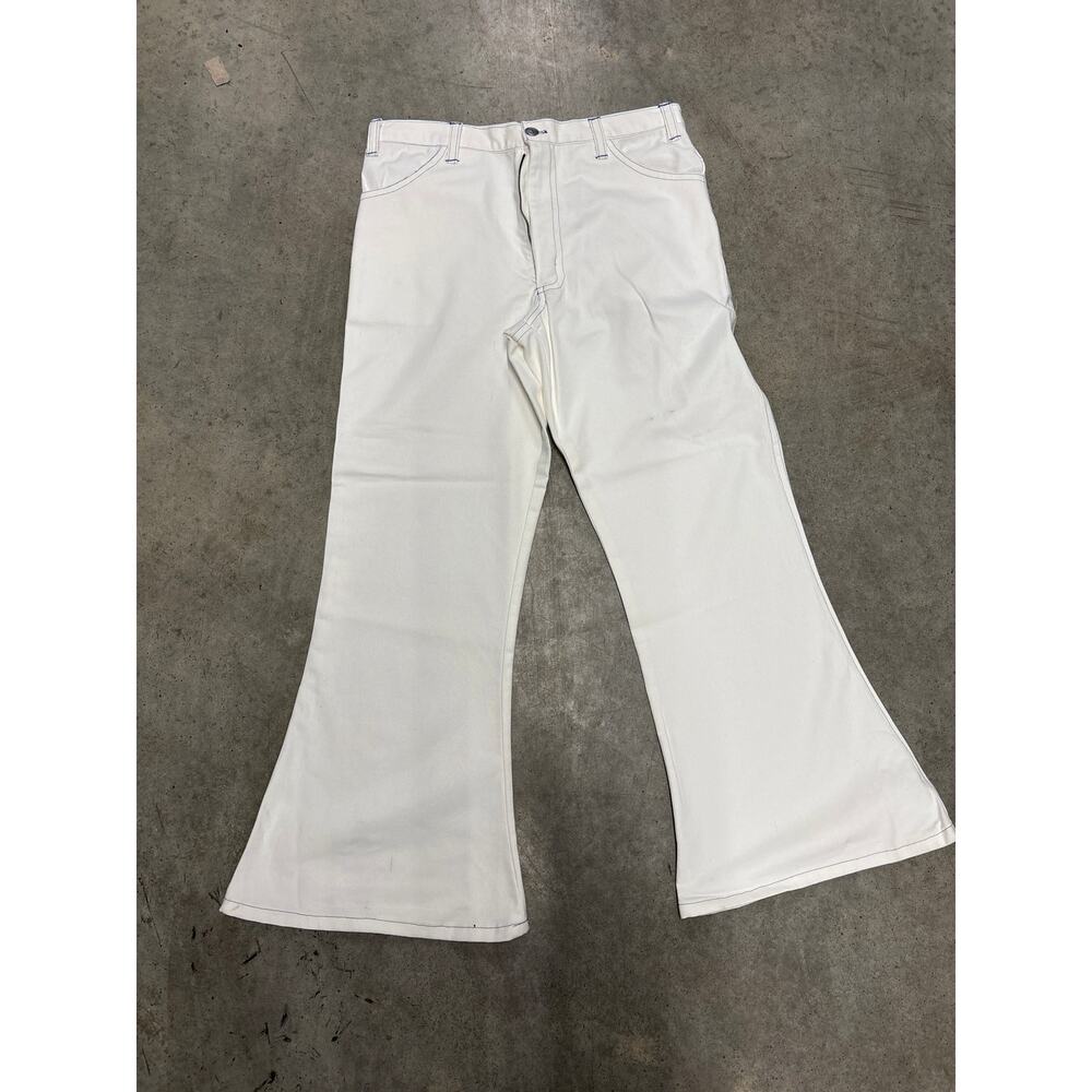 Vintage 70s Custom Made Jeans 38x34 Buffalo Nickel Button